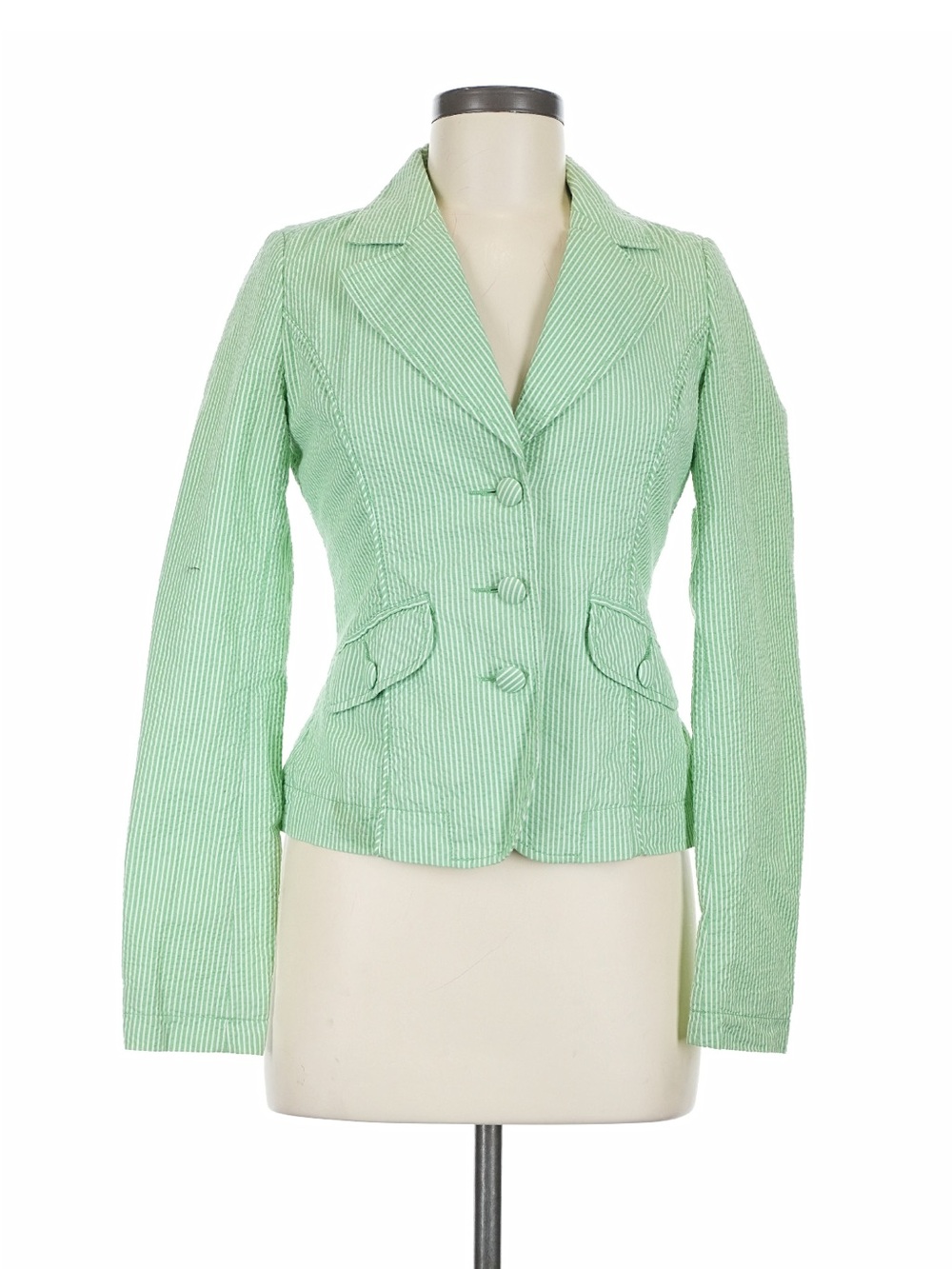 Tommy Hilfiger Mint Green Seersucker Blazer